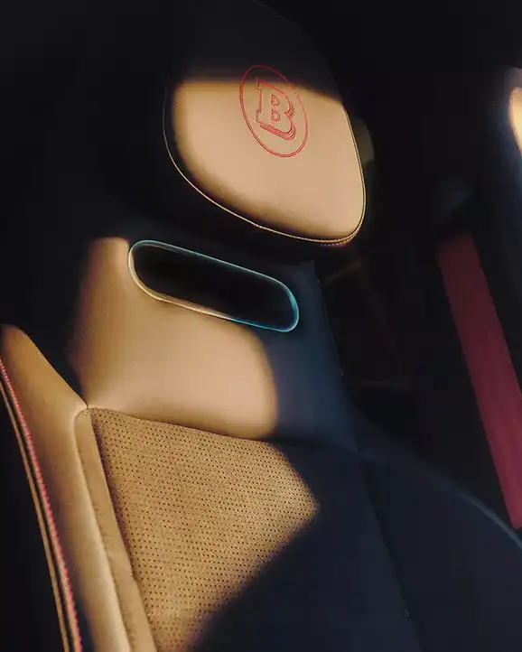 Close up of the smart #3 B RABUS electric car driver's seat