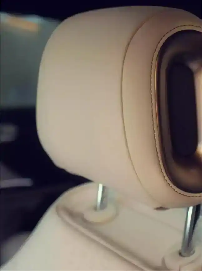 Close up of the smart #3 electric car duo-leather seats